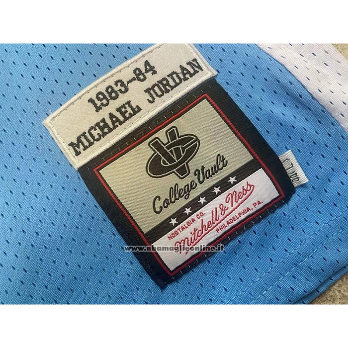 Maglia NCAA North Carolina Tar Heels Michael Jordan #23 Mitchell & Ness 1983-84 Blu